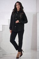 Koszula UNI haft listki - czarna